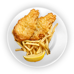 2 Pcs Plain Battered Fish 
