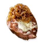 Baked Potato With Cheese & Onion 